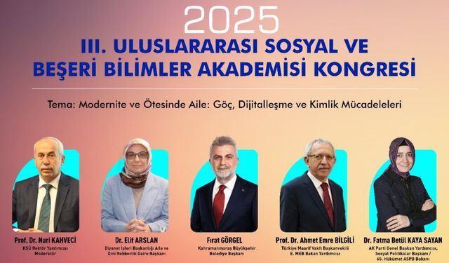 Aile Yılına Uluslararası Vizyon; 3. Sosyal ve Beşerî Bilimler Kongresi Başlıyor!