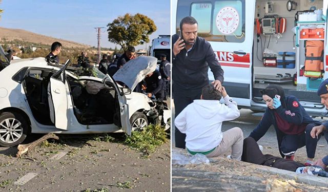 Korkunç kazada Anne ve bebeği öldü, 4 kişi yaralandı!