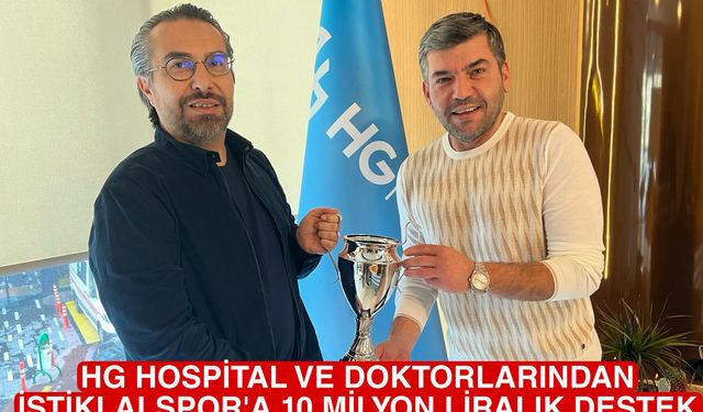 HG Hospital’dan İstiklalspor’a 10 Milyon Liralık Destek!