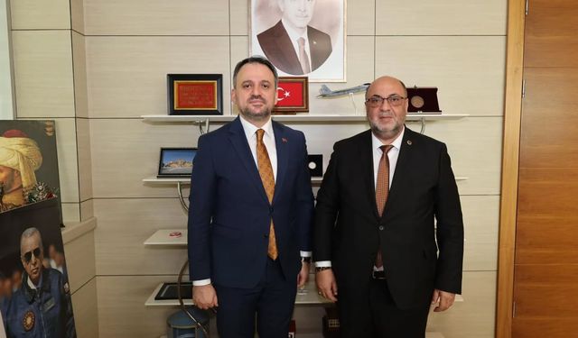 Dulkadiroğlu Belediye Başkanı Mehmet Akpınar, Gençlik ve Spor Bakan Yardımcısı Enes Eminoğlu'nu Ziyaret Etti