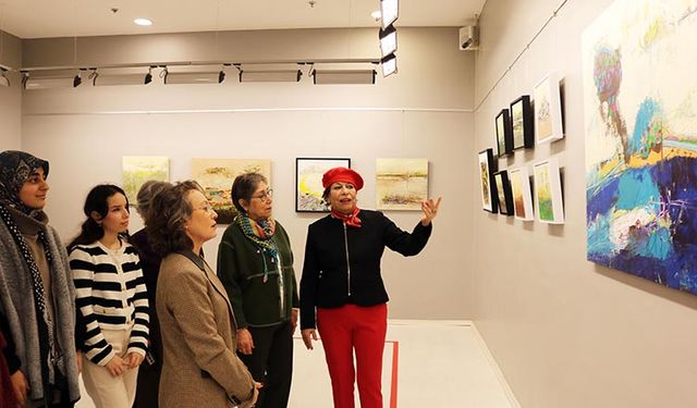 Ressam Hatice Aydoğan Sanko Sanat Galerisi’nde Sergi Açtı