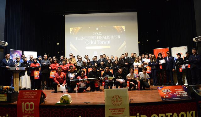 TEKNOFEST’te Kahramanmaraş’ı temsil eden öğrenci ve öğretmenlere ödül!