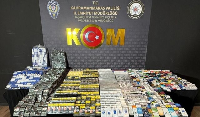 Kahramanmaraş’ta Kaçak Sigara ve Uyuşturucu Operasyonu! 1 Tutuklama
