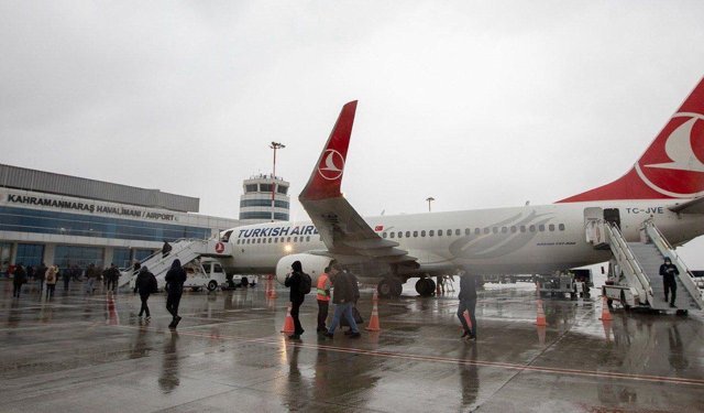 Kahramanmaraş Havalimanı 26 bin 835 yolcuya hizmet verdi!