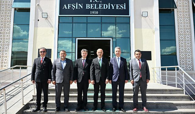 KSÜ Rektörü Okumuş’tan Afşin Belediye Başkanı Kıraç’a Ziyaret!