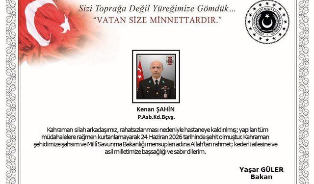 Şehit Kenan Şahin Kimdir? Fırat Kalkanı'nda Şehit Olan Piyade Astsubay Kıdemli Başçavuş'un Hayatı