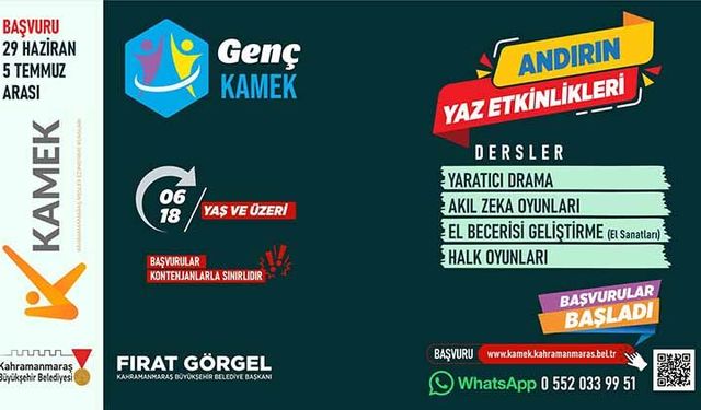 KAMEK Atölyeleri İlçelerde; Ücretsiz Kurslara Başvurular Başladı!