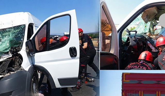 Kahramanmaraş’ta Ticari Araç Kamyona Arkadan Çarptı: 1 Yaralı