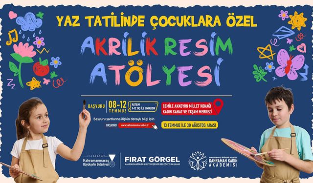 Kahramanmaraş'ta Hayaller Akrilik Boyayla Kâğıda Yansıyacak!