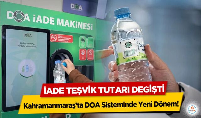 Kahramanmaraş’ta DOA Sisteminde Yeni Dönem! İade Teşvik Tutarı Değişti