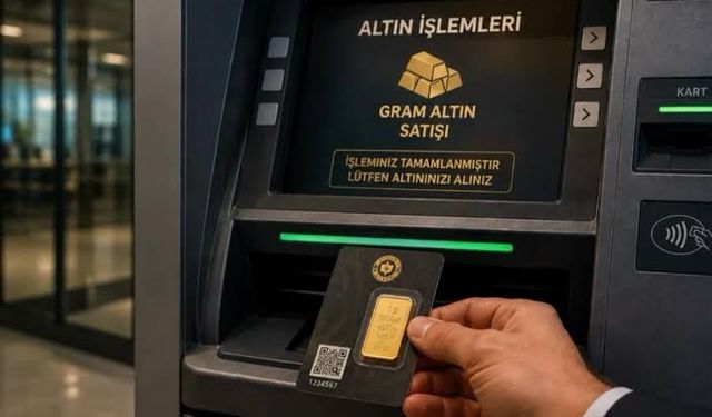 ATM'lerde Yeni Dönem Başladı! Vatandaşlar Artık 7/24 Fiziki Gram Altın Alabilecek