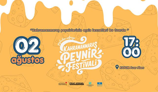 Kahramanmaraş’ta Peynir Festivali yapılacak!