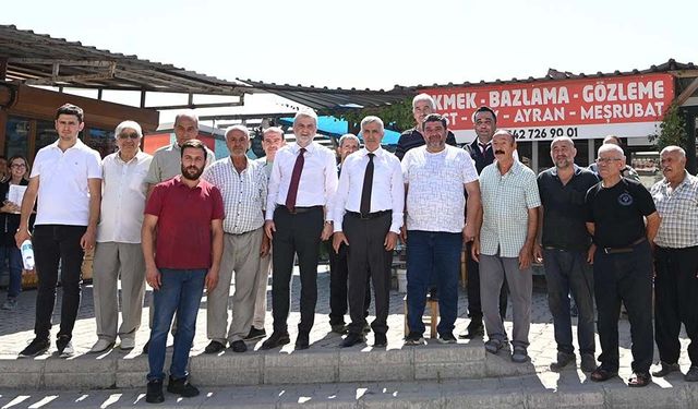 Vali Ünlüer ve Başkan Görgel, Trabzon Caddesi ile Demirciler Çarşısı’nda İncelemelerde Bulundu!