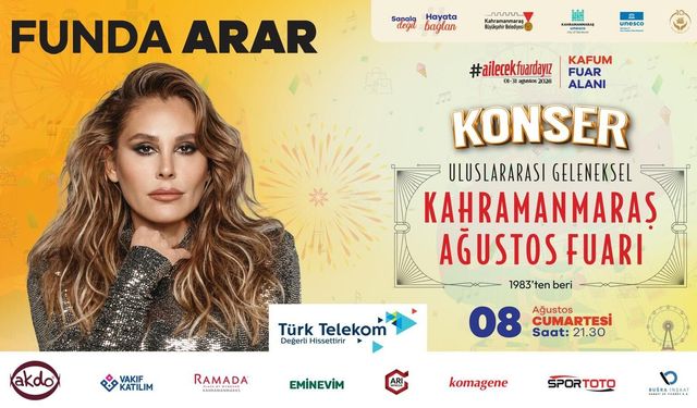 Funda Arar, Cumartesi Günü Kahramanmaraş’ta Sahne Alacak!
