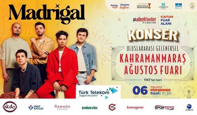 Madrigal, Perşembe Günü KAFUM’da Sahne Alacak!