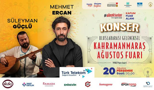 Ağustos Fuarı’nda Müzik ve Şiir Dolu Bir Gece Ziyaretçileri Bekliyor!