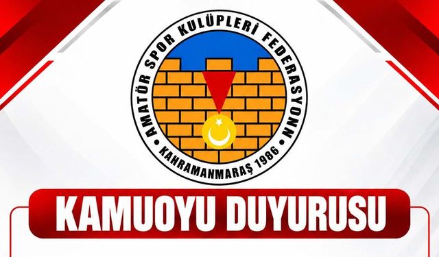 Kahramanmaraş ASKF’den Kulüp Tescilleriyle İlgili Açıklama!