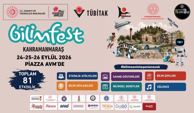 BİLİMFEST Kahramanmaraş Başlıyor!