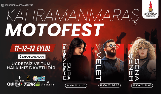 Kahramanmaraş 2.MOTOFEST başlıyor!