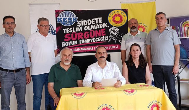 Eğitim Sen Kahramanmaraş Şubesi’nden MEB’e sert tepki: “Öğretmenleri değil, ihmalleri soruşturun”