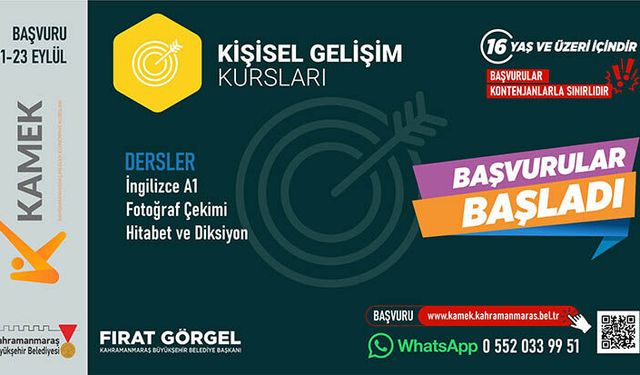 KAMEK’te Güz Dönemi Kurslarına Başvurular Başladı!