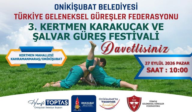 Türk güreşinin nabzı Onikişubat Belediyesi imzasıyla Kertmen’de atacak!