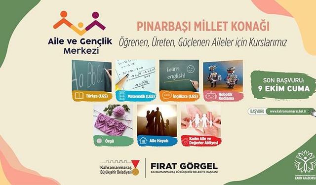 Pınarbaşı Millet Konağı’nda Kadınlar ve Öğrenciler İçin Eğitim Dönemi Başlıyor