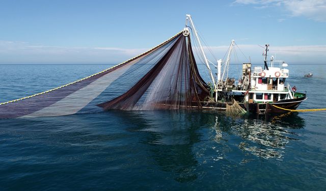 Mersin'de ruhsatsız balık avlayan gemiye 16 bin lira ceza!