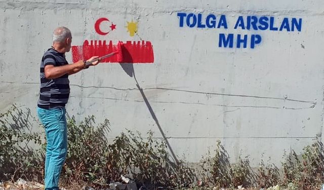 Tarsus’ta duvar yazıları silindi