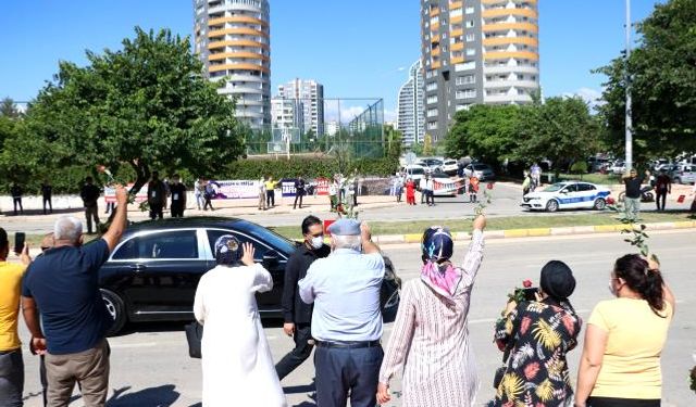 Cumhurbaşkanı Erdoğan, Mersin programına başladı