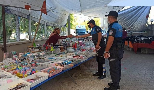 Mersin polisi, esnafı ve vatandaşları bilgilendirdi