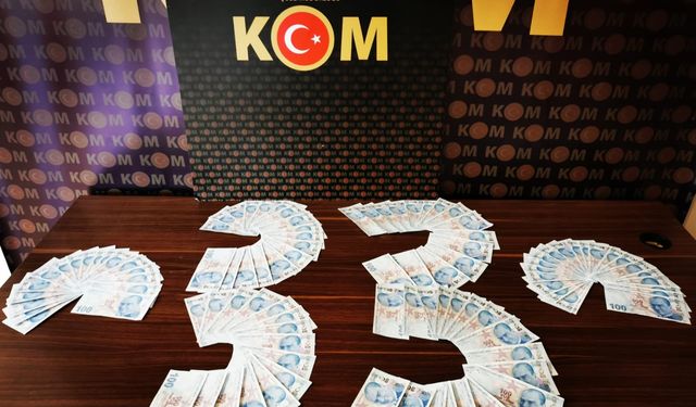 Mersin'de 10 bin 300 lira sahte para ele geçirildi