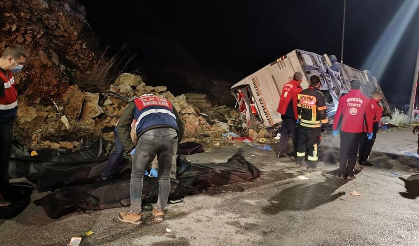 Mersin’de katliam gibi kaza! 9 kişi öldü!