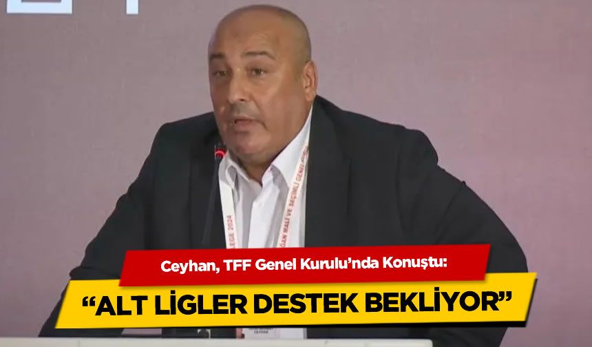 Ceyhan, TFF Genel Kurulu'nda Konuştu: "Alt Ligler Destek Bekliyor"