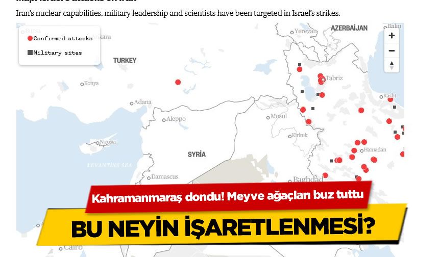Bölgesel gerilimin odağı Kahramanmaraş mı? O haritadaki işaret kafaları karıştırdı