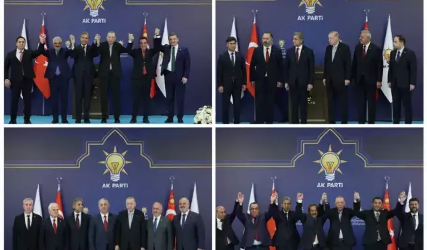 7 belediye başkanı AK Parti'ye katıldı! Erdoğan rozetlerini bizzat taktı