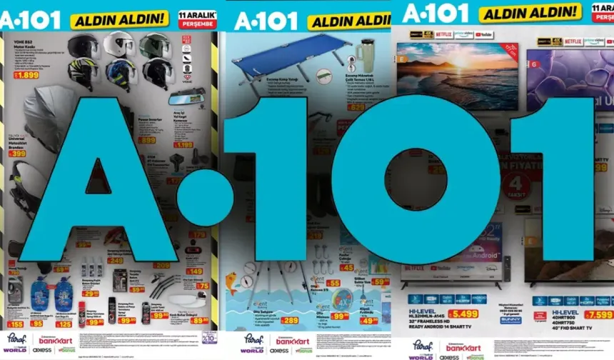 A101 Aktüel Ürünler Kataloğu 11 Aralık 2025: Yılın Son Ayında Teknoloji, Beyaz Eşya ve Motosiklet Şöleni!