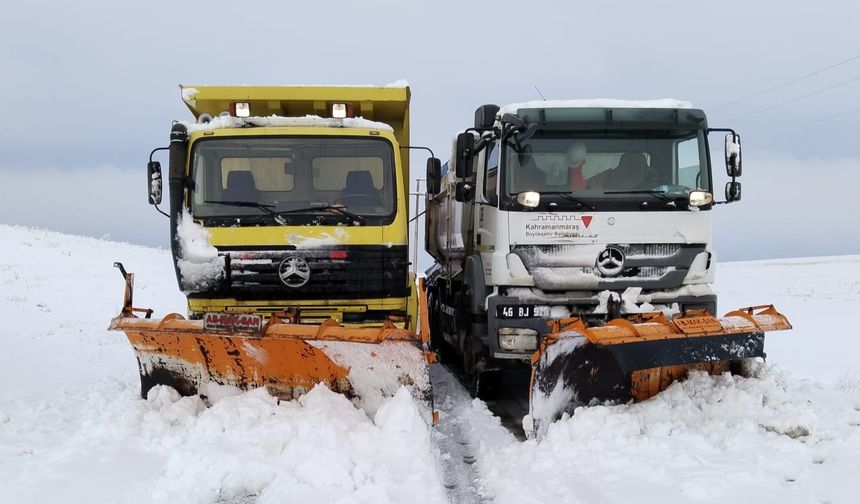 Kahramanmaraş Büyükşehir, Şehirde Kar Mesaisini Sürdürüyor!