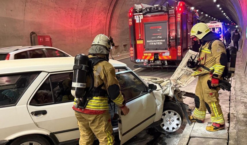 Kahramanmaraş Sezai Karakoç Tüneli’nde Kaza: 1 Yaralı