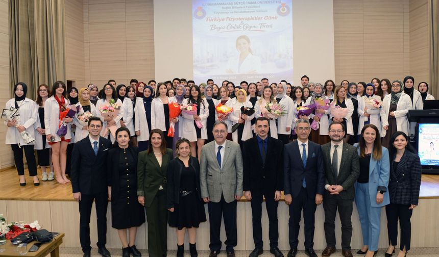 KSÜ’de Fizyoterapist Adayları Beyaz Önlüklerini Giydi!