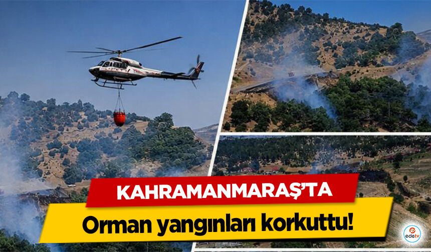 Kahramanmaraş’ta orman yangınları korkuttu!