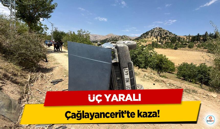 Çağlayancerit’te kaza! 3 yaralı