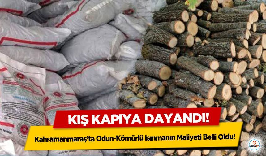 Kahramanmaraş’ta Odun-Kömürlü Isınmanın Maliyeti Belli Oldu!