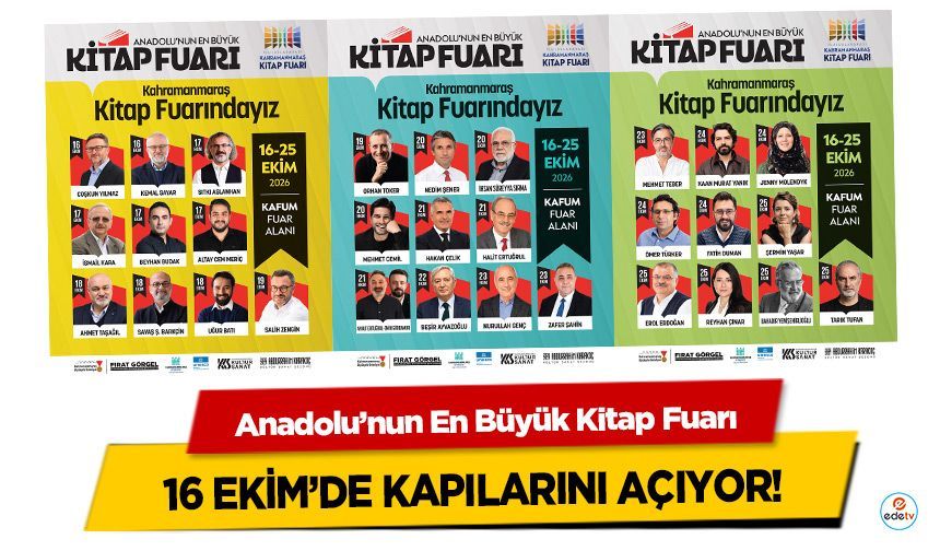 Anadolu’nun En Büyük Kitap Fuarı 16 Ekim’de Kapılarını Açıyor!