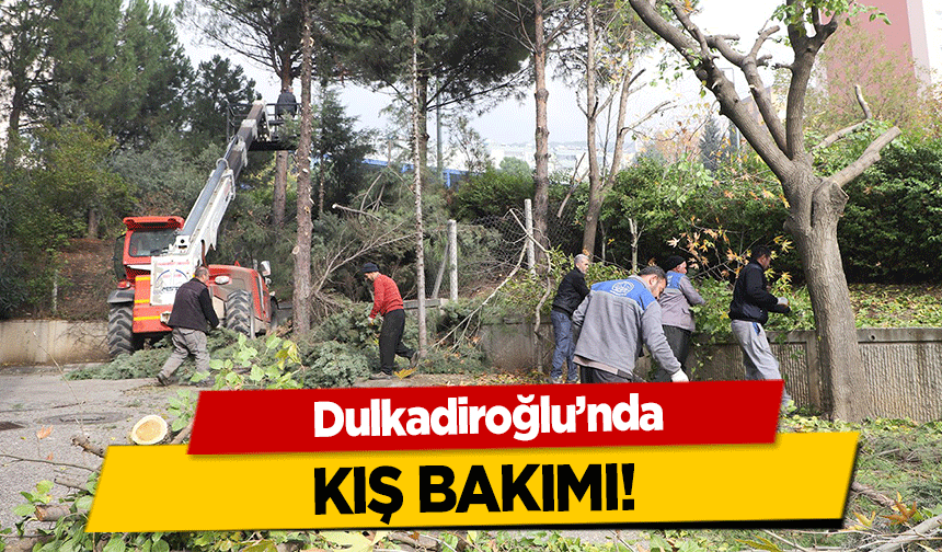 Dulkadiroğlu’nda kış bakımı!