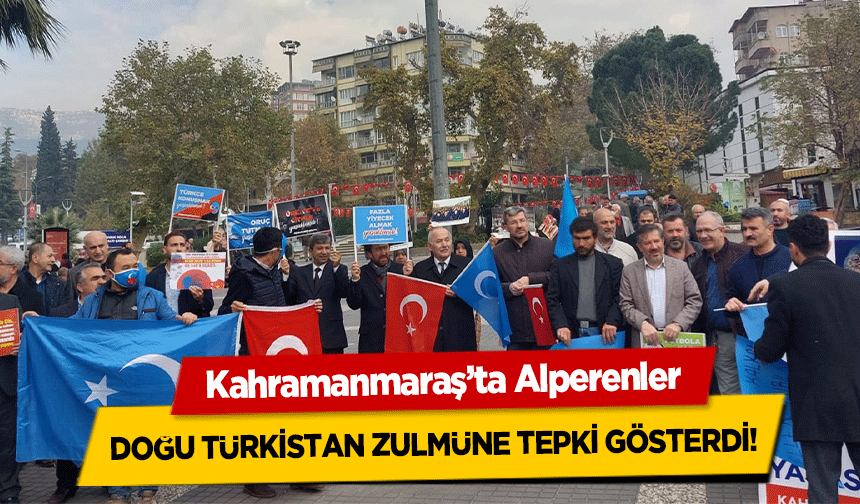 Kahramanmaraş’ta Alperenler Doğu Türkistan Zulmüne Tepki Gösterdi!