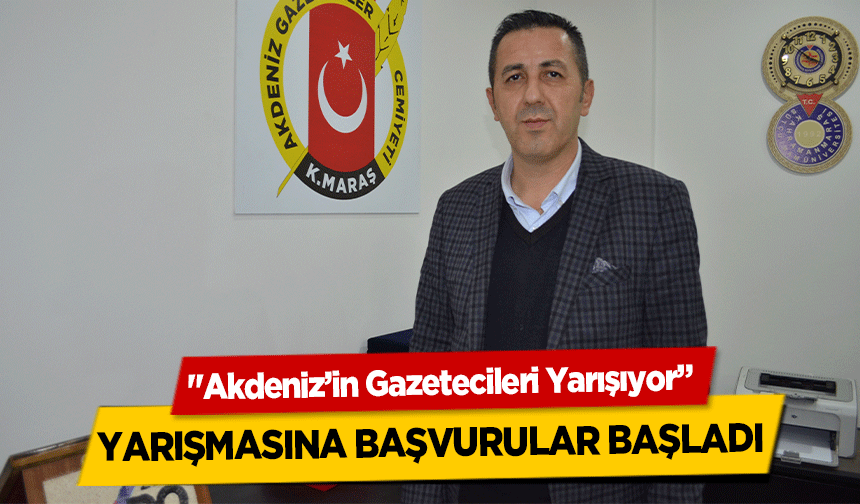 'Akdeniz’in Gazetecileri Yarışıyor' yarışmasına başvurular başladı