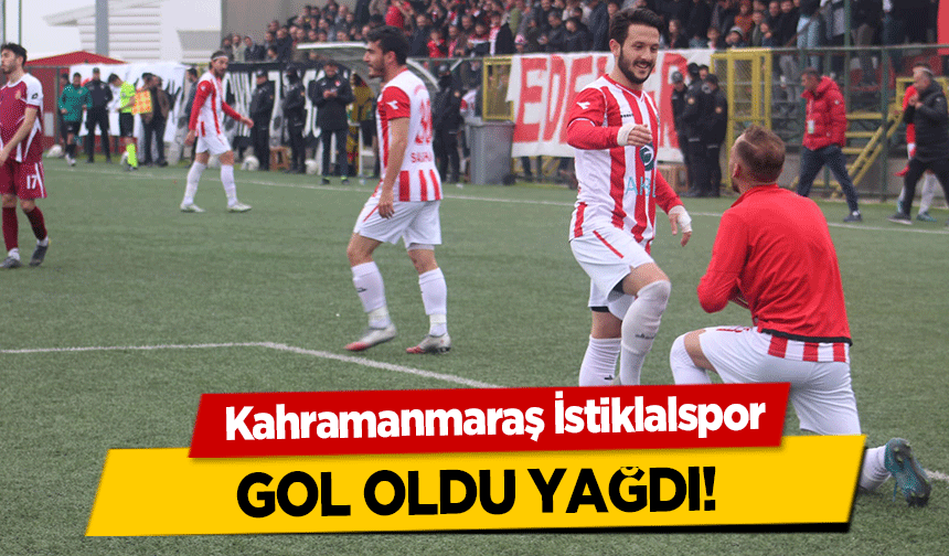 Kahramanmaraş İstiklalspor gol oldu yağdı