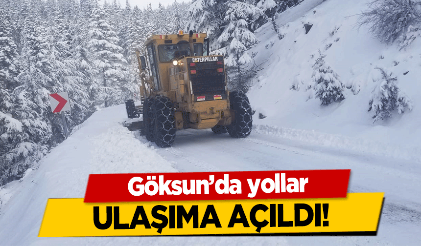 Göksun’da yollar ulaşıma açıldı!