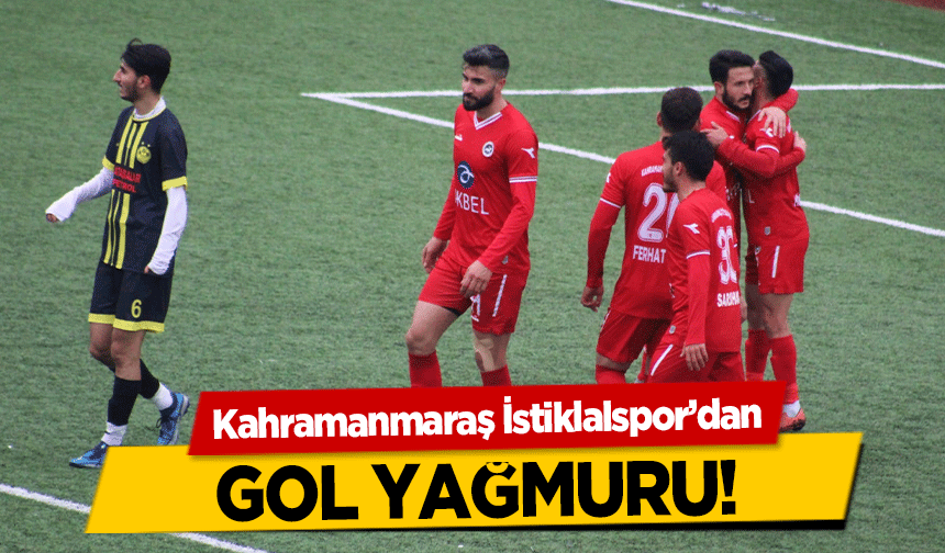 Kahramanmaraş İstiklalspor’dan gol yağmuru!